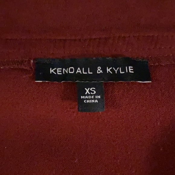 Kendall + Kylie - Suede Red Skirt - Picture 3 of 4